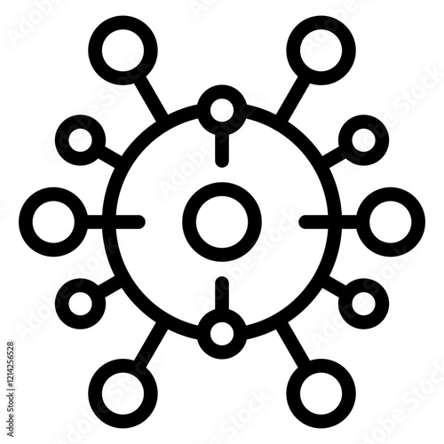 Retrovirus Vector Design Icon Style