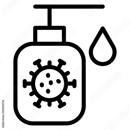 Hand sanitizer Vector Design Icon Style