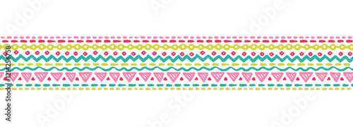 Hand drawn  abstract seamless pattern, ethnic background, aztec style - great for textiles, banners, wallpapers, wrapping - vector design