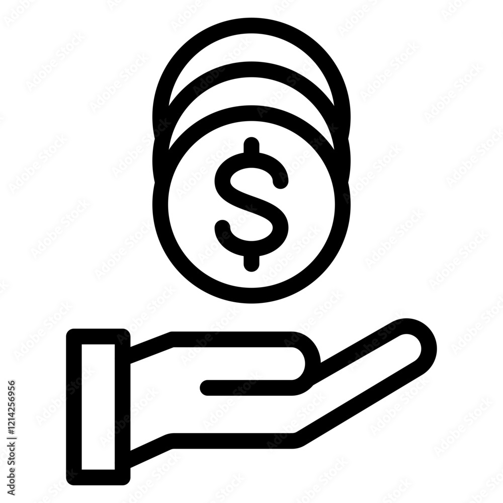 Retirement fund Vector Design Icon Style Retirement fund Vector Design Icon Style