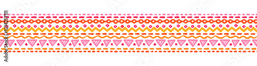 Hand drawn  abstract seamless pattern, ethnic background, aztec style - great for textiles, banners, wallpapers, wrapping - vector design