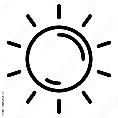 Sun Vector Design Icon Style