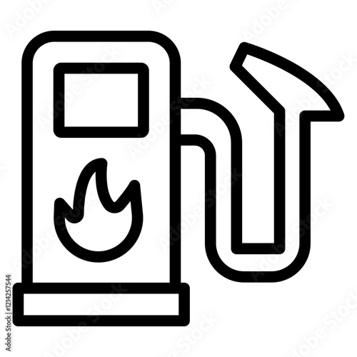 Gas Pump Vector Design Icon Style
