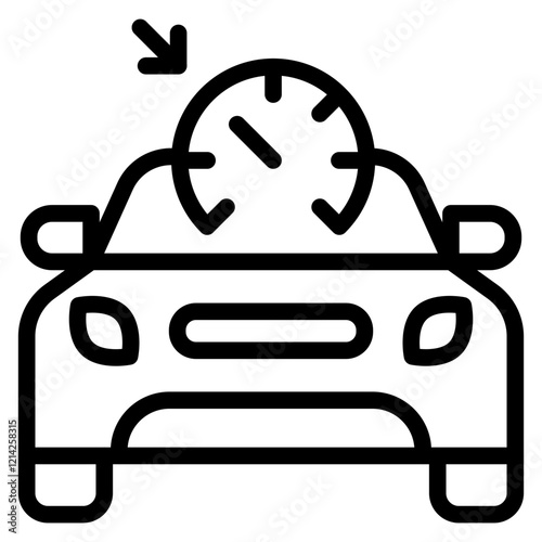 Cruise Control Vector Design Icon Style