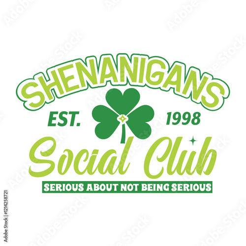 Shenanigans est. 1998 social club serious about not being serious SVG Design
