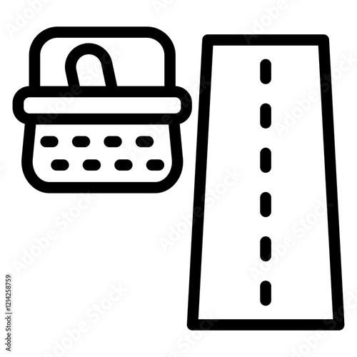 Roadside Picnic Vector Design Icon Style
