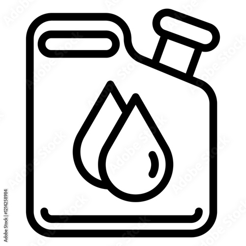 Fuel Can Vector Design Icon Style