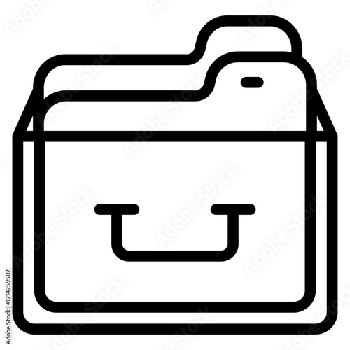 File Cabinet Vector Design Icon Style