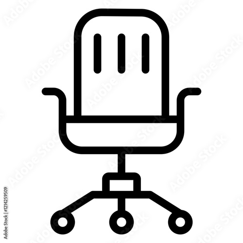 Office Chair Vector Design Icon Style