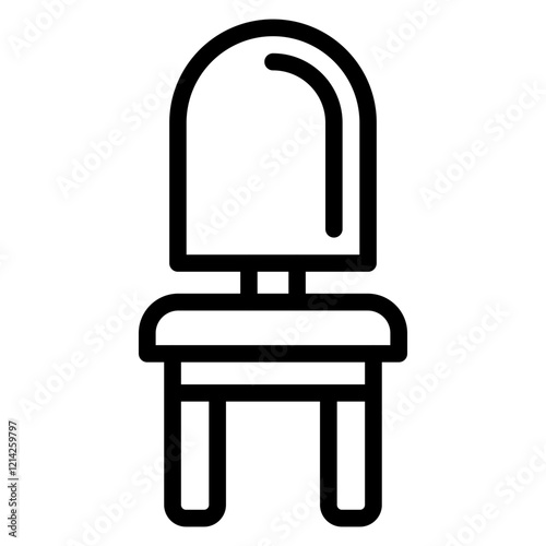 Reception Chair Vector Design Icon Style