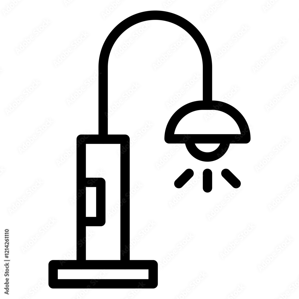 Street Light Vector Design Icon Style Street Light Vector Design Icon Style