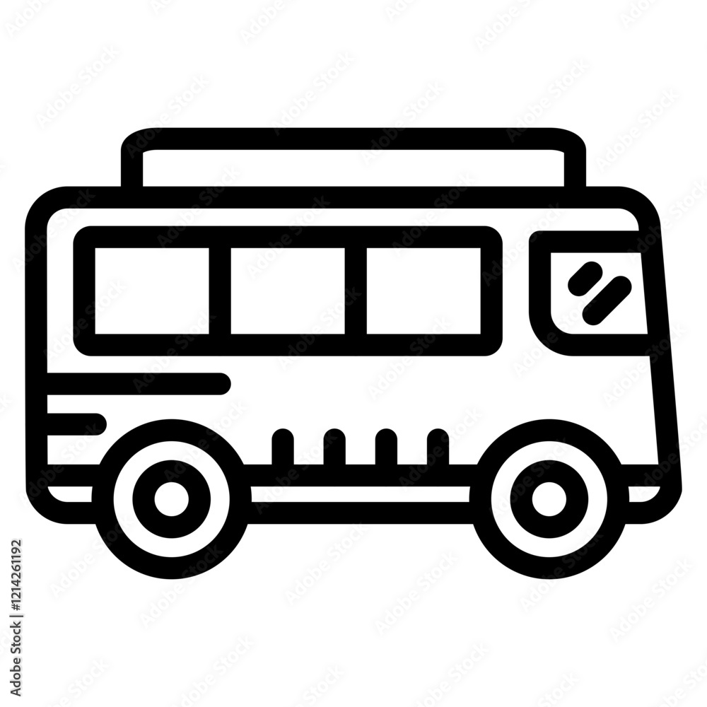 School Bus Vector Design Icon Style School Bus Vector Design Icon Style