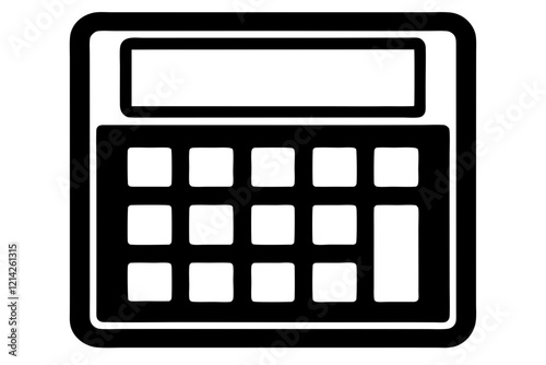 calculator isolated on white background