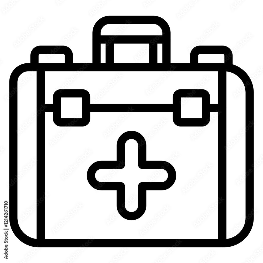 First Aid Kit Vector Design Icon Style