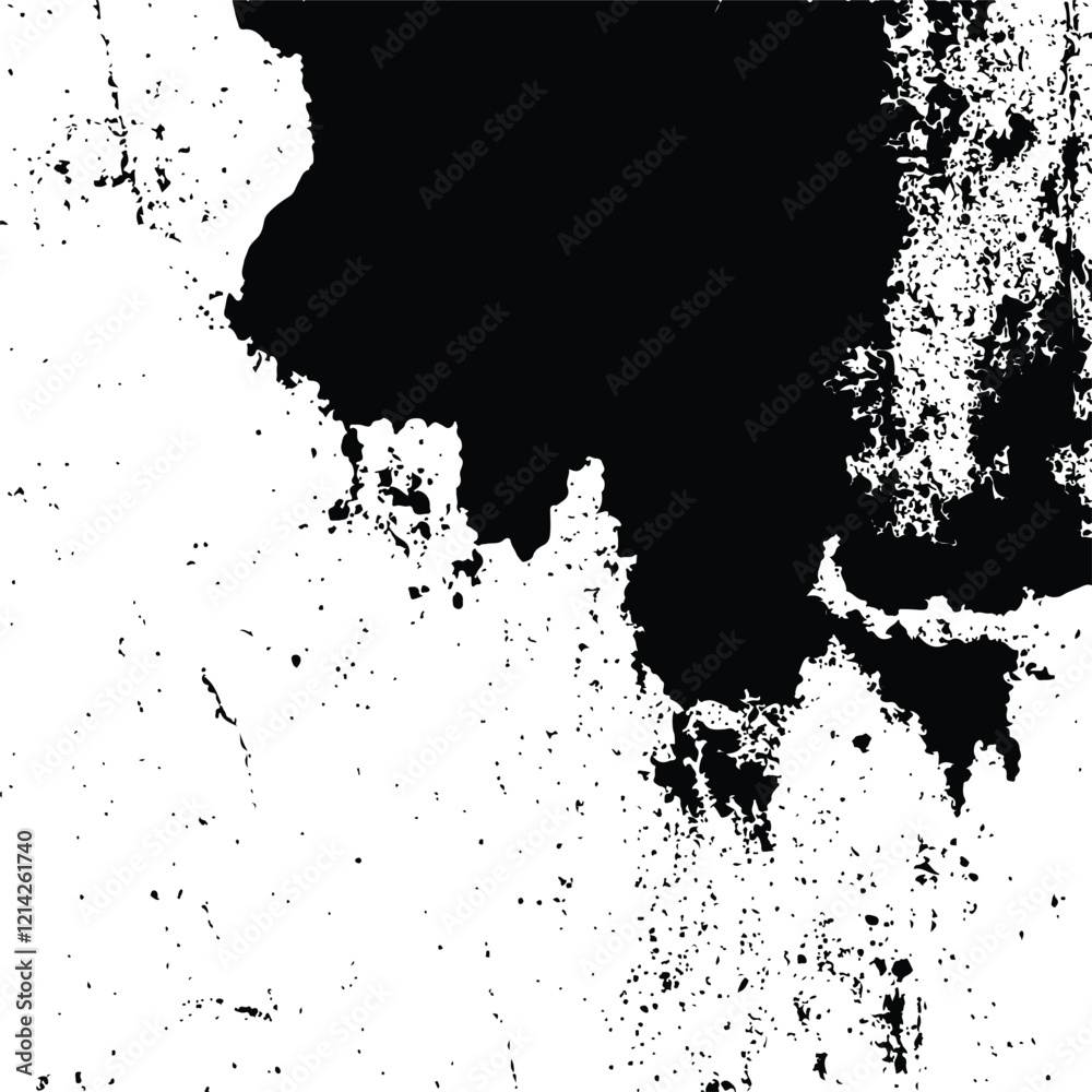 Fototapeta premium Black and White Abstract Grunge Texture background Vector