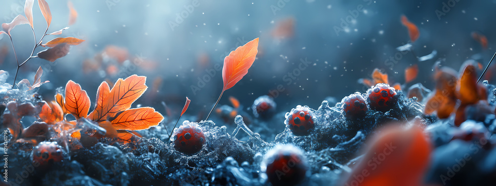 Frostiges Herbstensemble