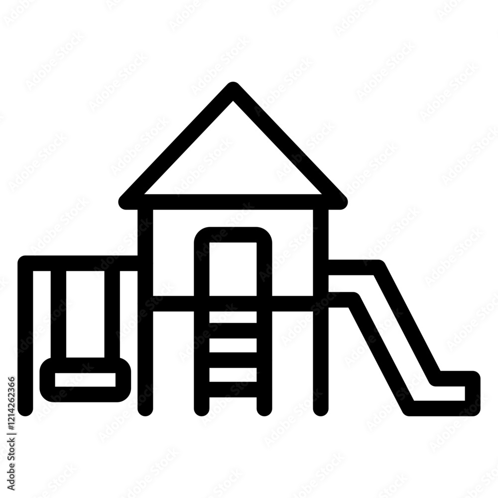 Playground Vector Design Icon Style Playground Vector Design Icon Style