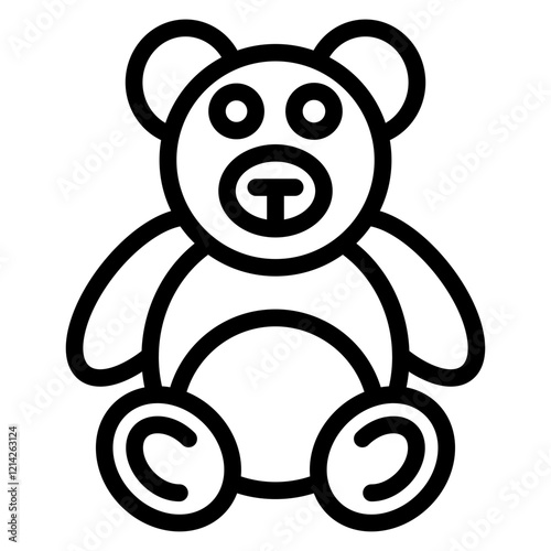 Teddy Bear Vector Design Icon Style