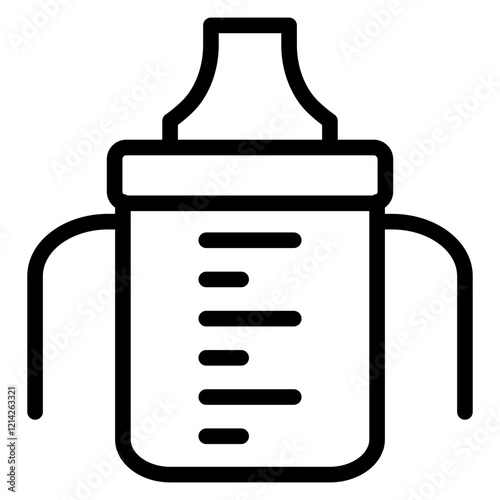 Sippy Cup Vector Design Icon Style