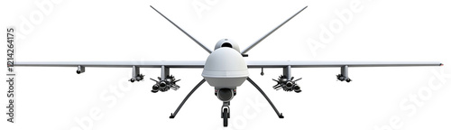 war drone against a transparent background