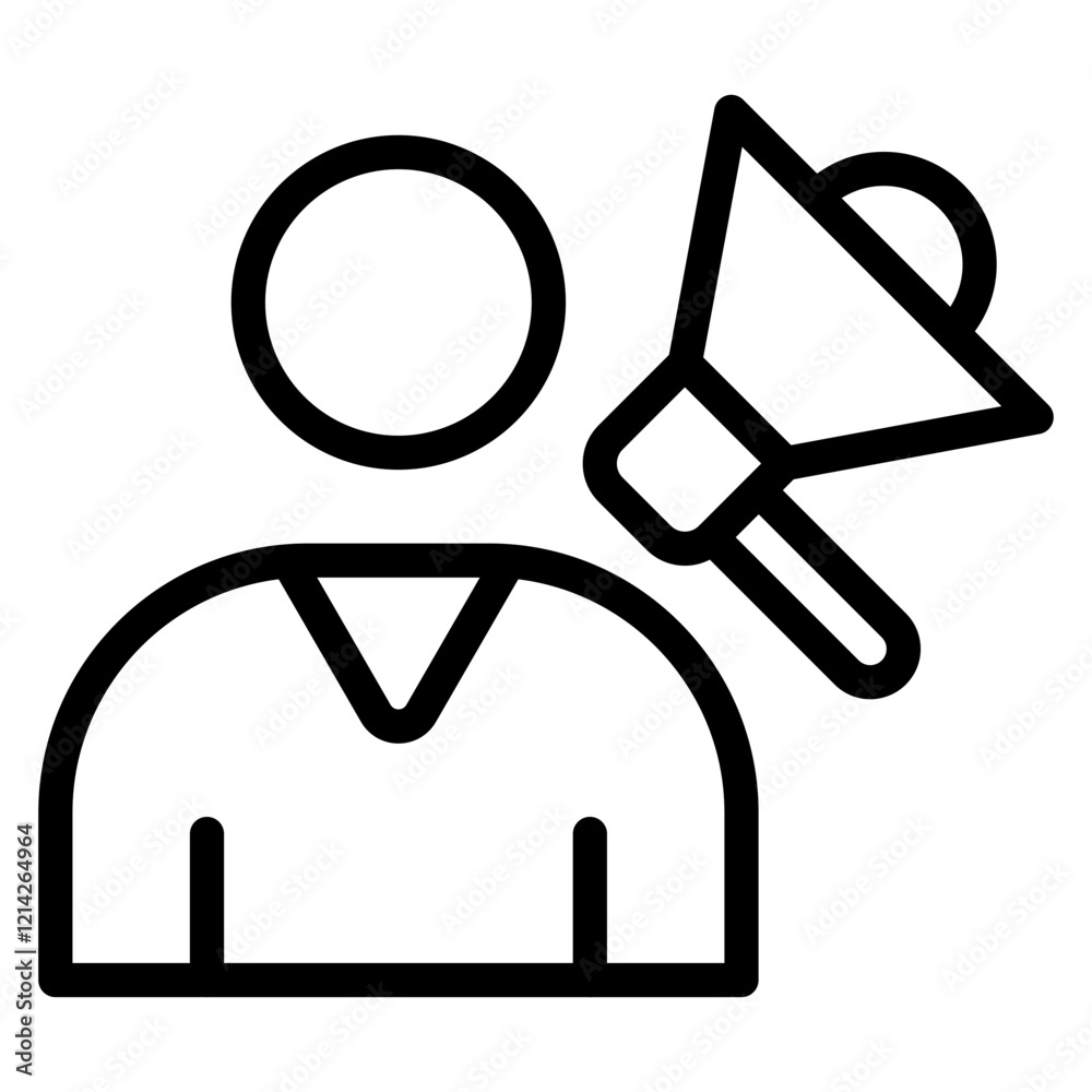 Influencer Marketing Vector Design Icon Style Influencer Marketing Vector Design Icon Style