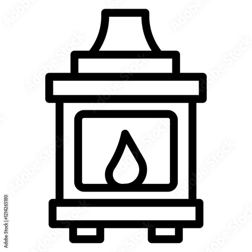 Furnace Vector Design Icon Style