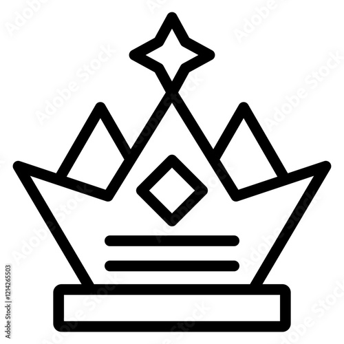 Gold Crown Vector Design Icon Style
