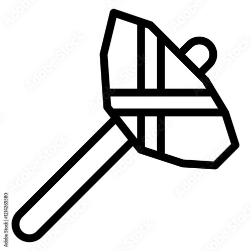 Stone Hammer Vector Design Icon Style