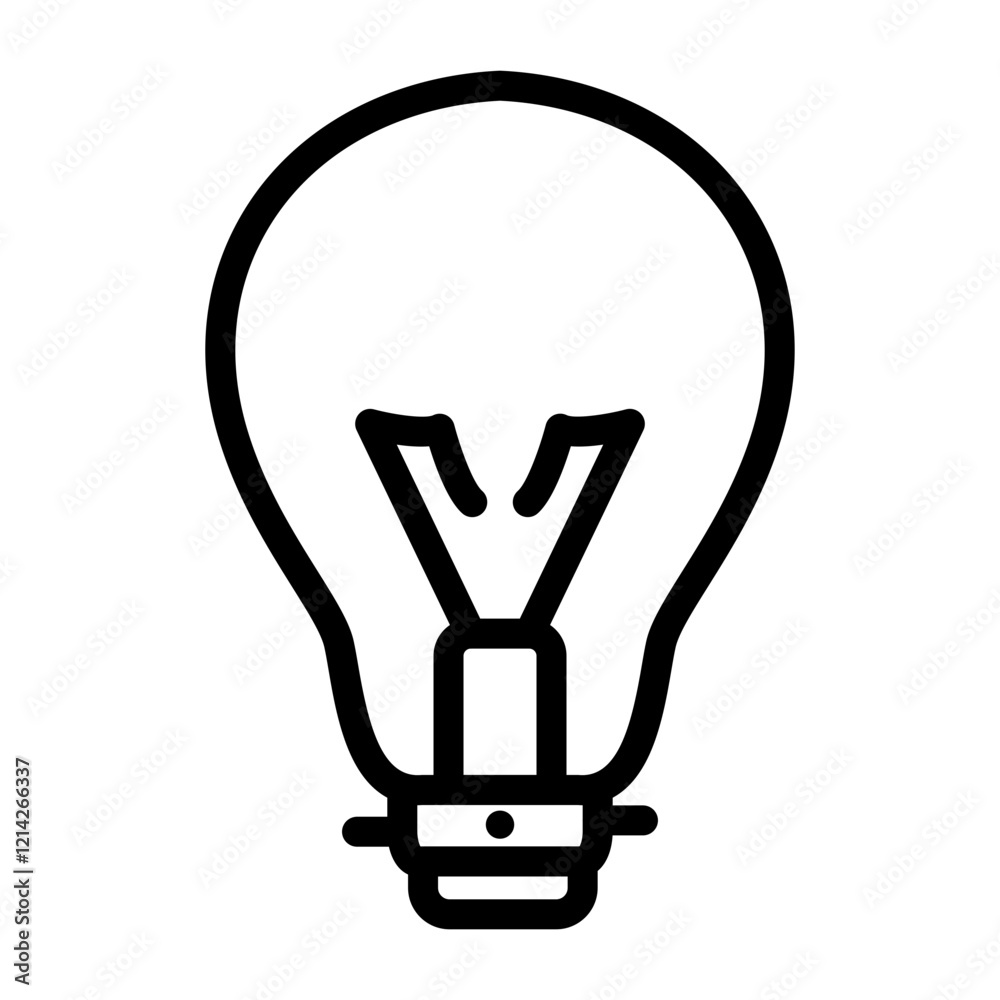 Light Bulb Vector Design Icon Style Light Bulb Vector Design Icon Style