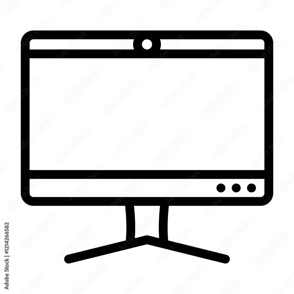 Computer Vector Design Icon Style Computer Vector Design Icon Style