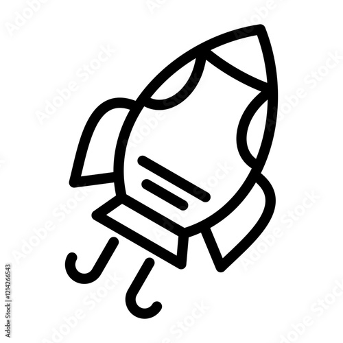Rocket Vector Design Icon Style