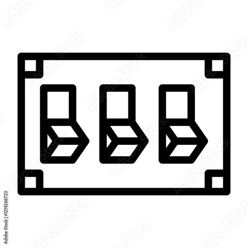 Light Switch Vector Design Icon Style