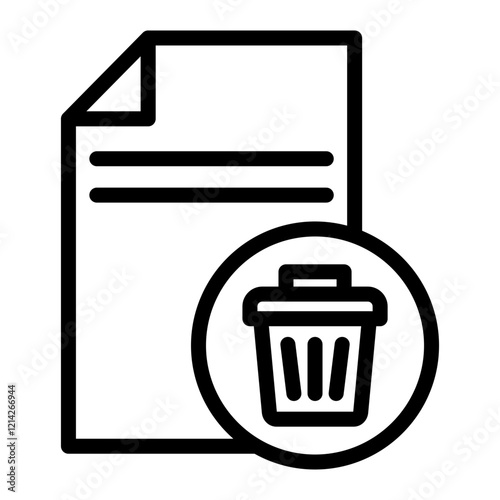 Delete Vector Design Icon Style