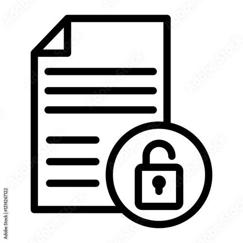 Unlock Vector Design Icon Style