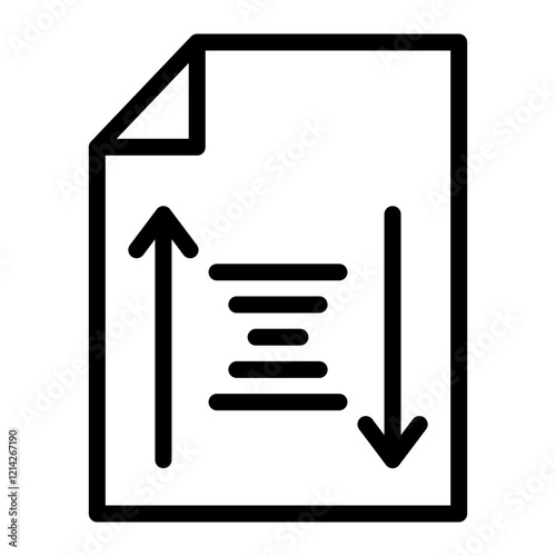 Sort Vector Design Icon Style