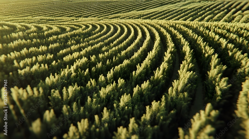 Fototapeta premium field_of_solar_panels_sustainable_energy_environme