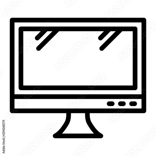 Monitor Vector Design Icon Style