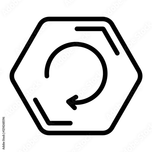 Restart Vector Design Icon Style