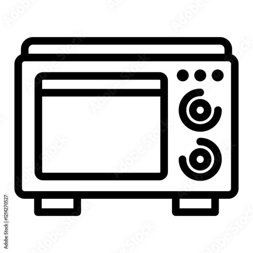 Microwave Vector Design Icon Style