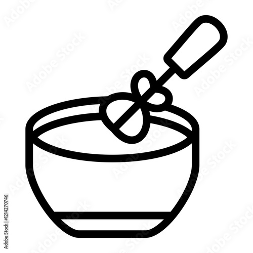 Mixing Bowl Vector Design Icon Style