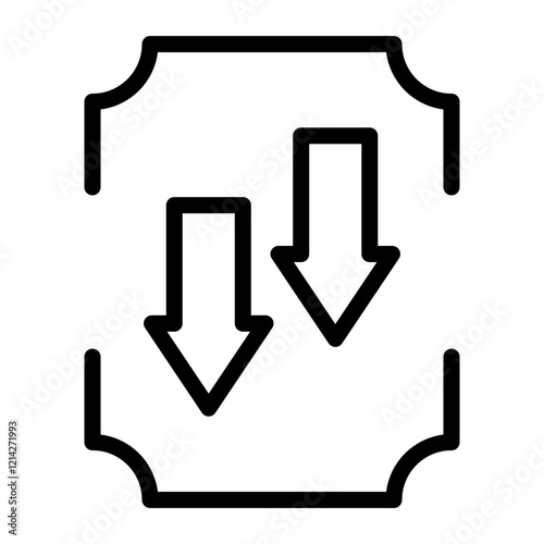 Arrow Down Vector Design Icon Style