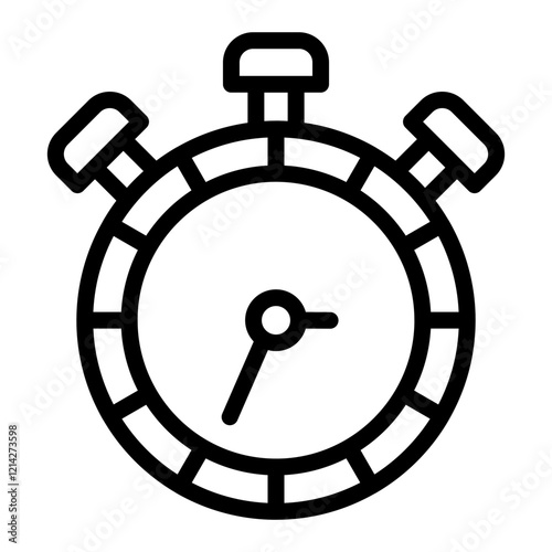 Stopwatch Vector Design Icon Style