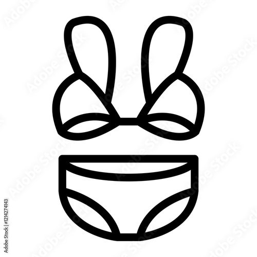 Bikini Vector Design Icon Style