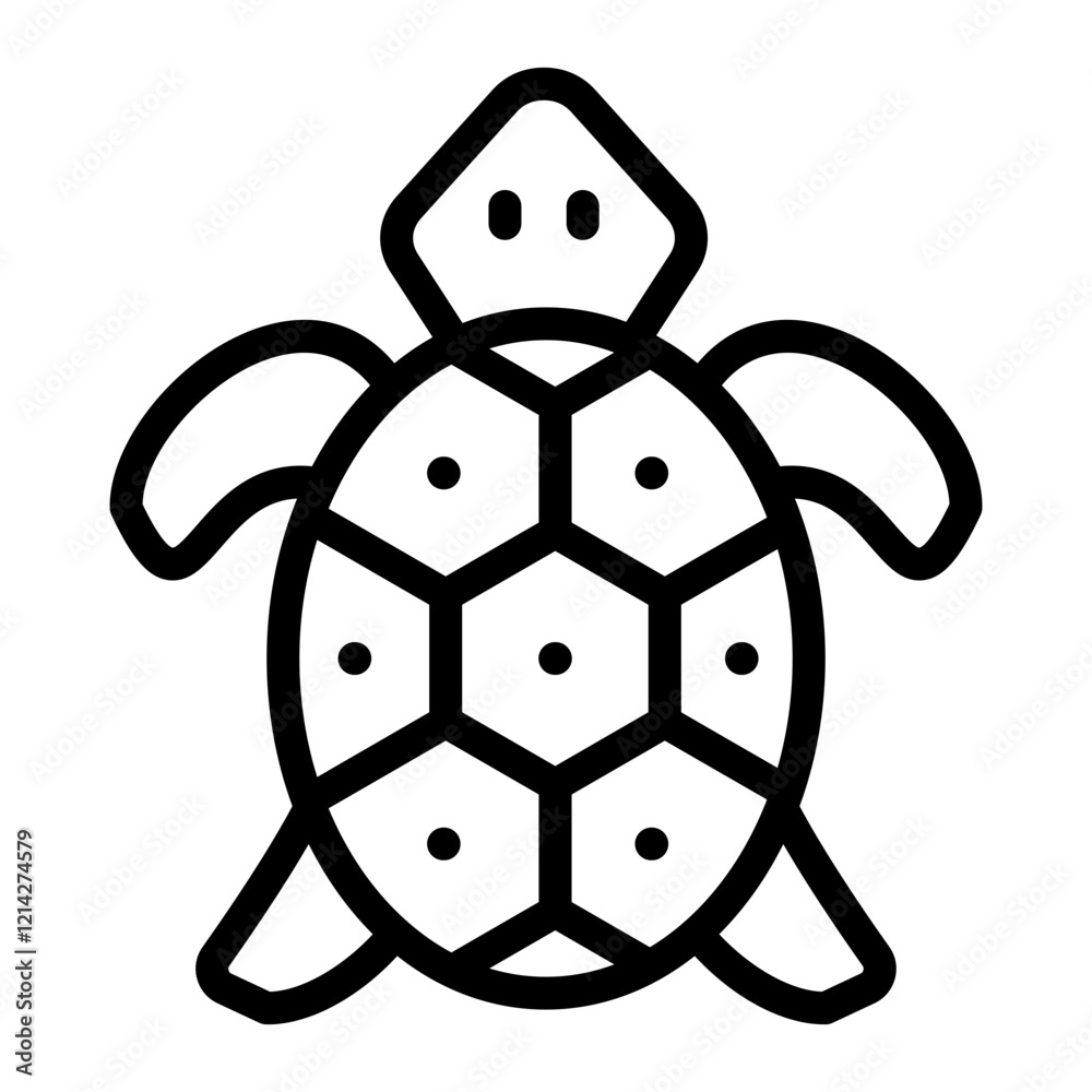Obraz premium Sea Turtle Vector Design Icon Style