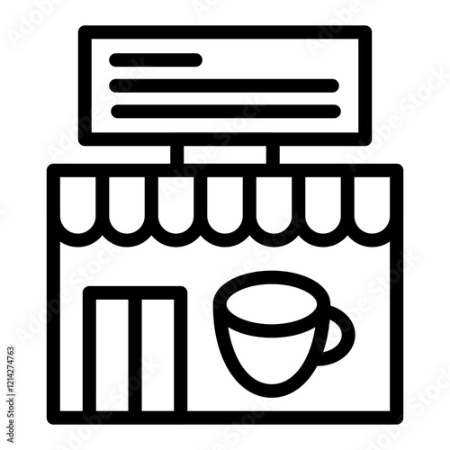 Cafe Vector Design Icon Style