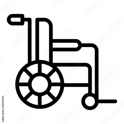 Wheelchair Vector Design Icon Style