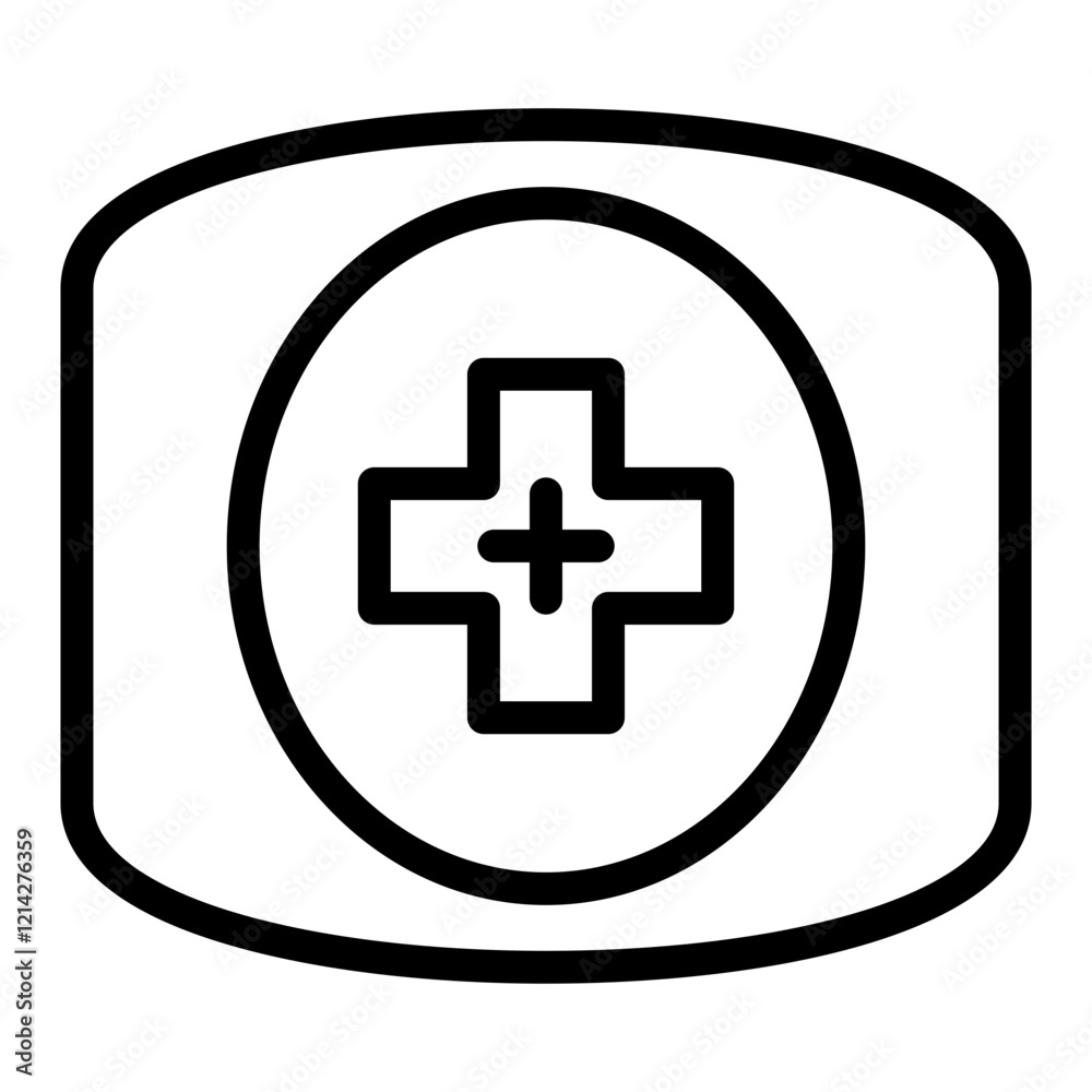 Medical cross Vector Design Icon Style Medical cross Vector Design Icon Style