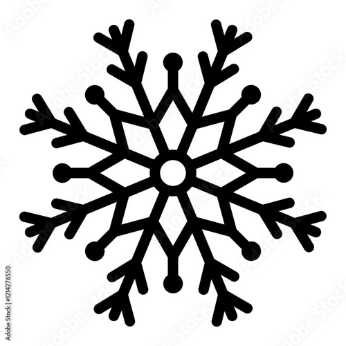 Snowflake Vector Design Icon Style