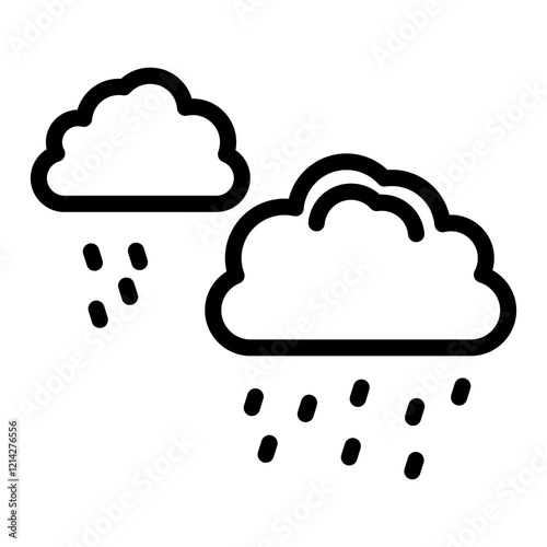 Rain Vector Design Icon Style