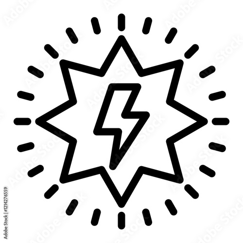 Lightning Vector Design Icon Style